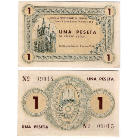 Escuelas Profesionales Salesianas. 1 Peseta (EBC+)