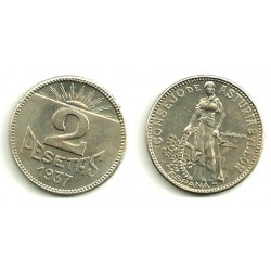 1937 2 Pesetas (EBC)