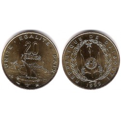 (24) Djibouti. 1999. 20 Francs (SC)