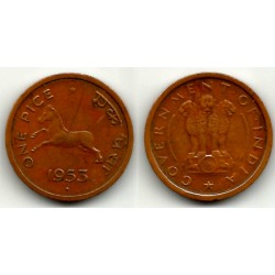 (1.4) India. 1953. 1 Pice (MBC)