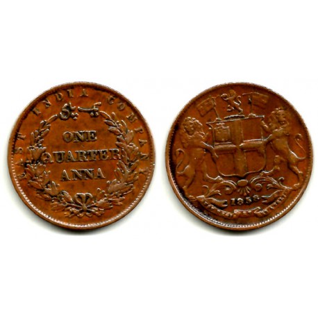 (463) India Británica. 1858. ¼ Anna (MBC)