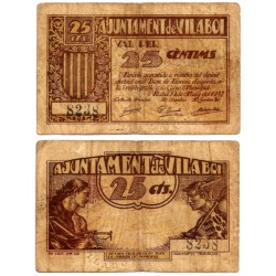 Vilaboi. 1937. 25 Céntimos (BC)