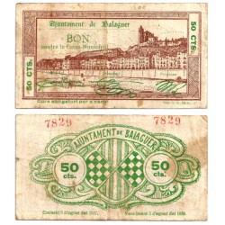 Balaguer. 1937. 50 Céntimos (BC)