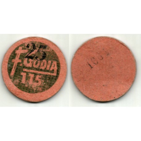 F. Godia. 25 Pesetas (BC)