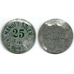 Manuel Soler. 25 Pesetas (BC)