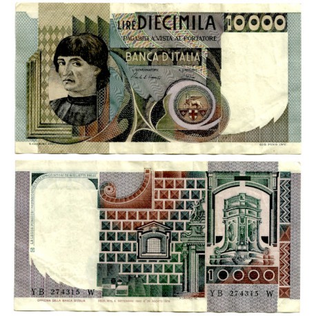 (106b) Italia. 1980. 10000 Lira (MBC)