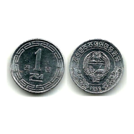 (1) Corea del Norte. 1959. 1 Won (SC)
