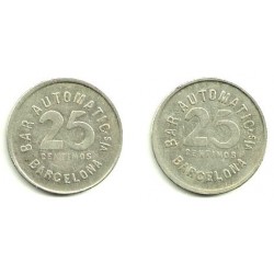 Bar Automatic. Barcelona. 25 Céntimos (MBC)