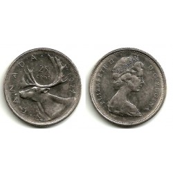 (62b) Canadá. 1977. 25 Cents (EBC)