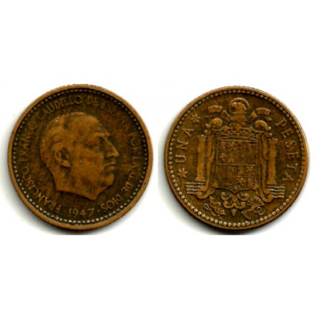 Estado Español. 1947*(19-52). 1 Peseta (BC-)