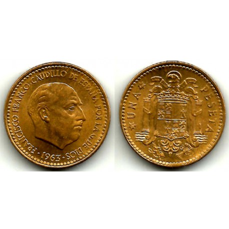 Estado Español. 1963*(19-64). 1 Peseta (EBC-)