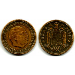 Estado Español. 1947*(19-49). 1 Peseta (MBC-)