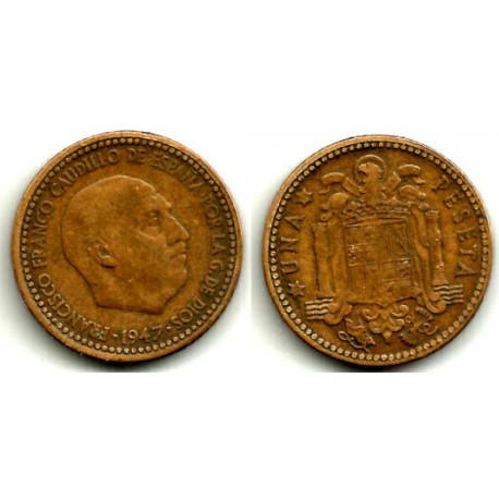 Estado Español. 1947*(19-54). 1 Peseta (BC-)