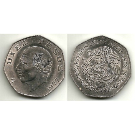 (477.1) Estados Unidos Mexicanos. 1977. 10 Pesos (MBC)