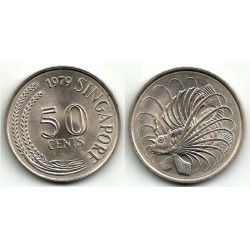 (5) Singapur. 1979. 50 Cents (EBC+)