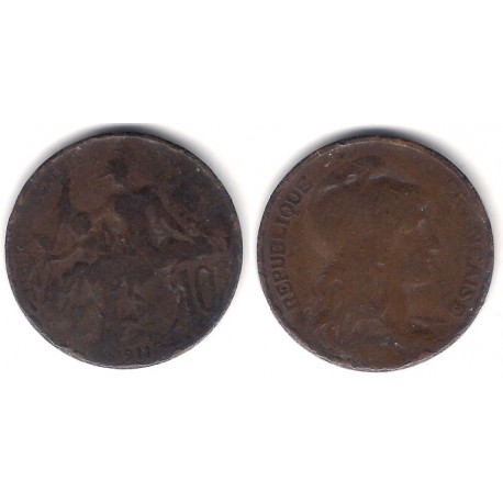 (843) Francia. 1911. 10 Centimes (RC+)