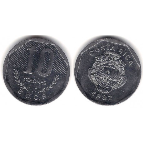 (215.1) Costa Rica. 1992. 10 Colones (MBC)