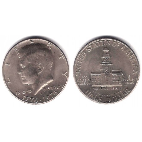 (205) Estados Unidos de América. 1976(D). Half Dollar (EBC)