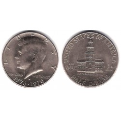 (205) Estados Unidos de América. 1976(D). Half Dollar (EBC)