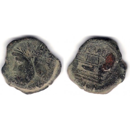 Cneo Pompeyo. 46-45 a.C. As (BC+)