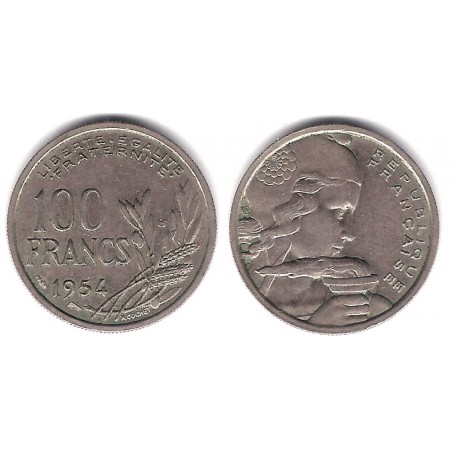 (919.2) Francia. 1954(B). 100 Francs (MBC)