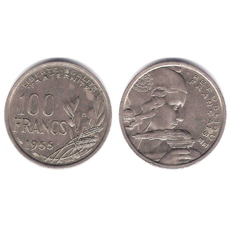 (919.2) Francia. 1955(B). 100 Francs (MBC)
