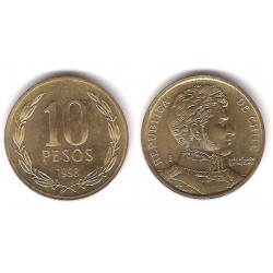 (228.2) Chile. 1998. 10 Pesos (EBC+)