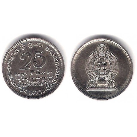 (141.1) Sri Lanka. 1975. 25 Cents (SC)