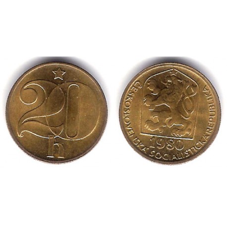 (74) Checoslovaquia. 1980. 20 Haleru (SC)