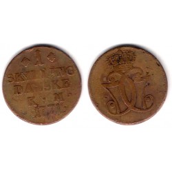 (616) Dinamarca. 1771. 1 Skilling (BC+)