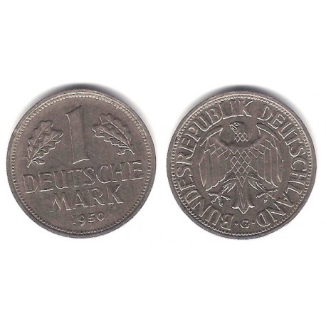 (110) Alemania. 1950(G). 1 Mark (MBC)