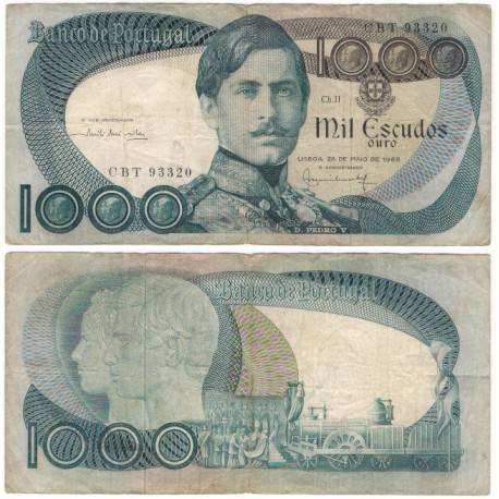 (175a) Portugal. 1968. 1000 Escudos (BC)