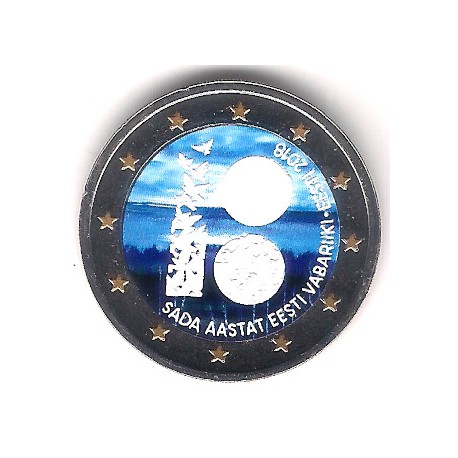 Estonia. 2018. 2 Euro (SC) Coloreada