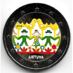 Lituania. 2018. 2 Euro (SC) Coloreada