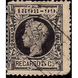 (240) 1898. 5 Céntimos. Alfonso XIII (Usado)
