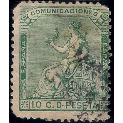 (133) 1873. 10 Céntimos. Alegoría de España (Usado)