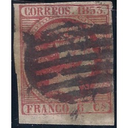 (17) 1853. 6 Cuartos. Isabel II (Usado)