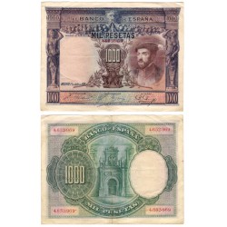 España. 1925. 1000 Pesetas (MBC) Sin Serie