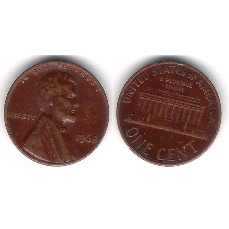 (201) Estados Unidos de América. 1968. 1 Cent (MBC)