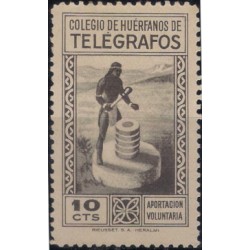 Colegio de Huérfanos de Telégrafos. 10 Céntimos (Usado)