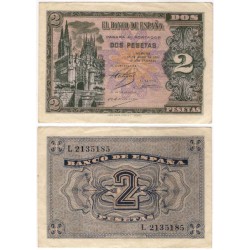 Estado Español. 1938. 2 Pesetas (MBC+)