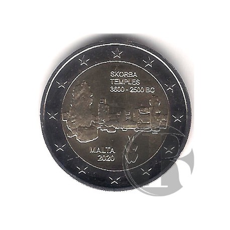 Malta. 2020. 2 Euro (SC) Templos Skorba