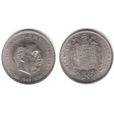 Estado Español. 1949*(19-50). 5 Pesetas (EBC-)