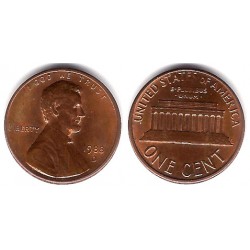 (201) Estados Unidos de América. 1988(D). 1 Cent (EBC)