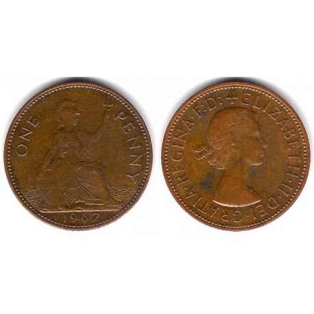 (897) Gran Bretaña. 1967. 1 Penny (EBC)
