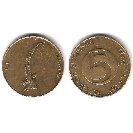 (6) Eslovenia. 1994. 5 Tolarjev (MBC-)