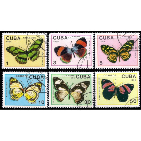 Cuba. 1989. Serie Mariposas (Usado)