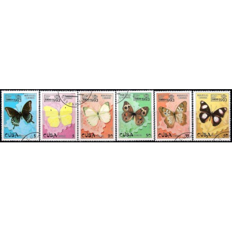Cuba. 1993. Serie Mariposas (Usado)