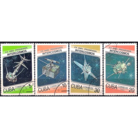 Cuba. 1987. Serie Programa Intercosmos (Usado)