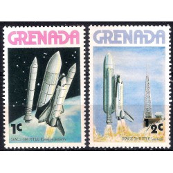 Grenada. Sin Fecha. 1 & 2 Cents. Transbordador Espacial (Nuevo)